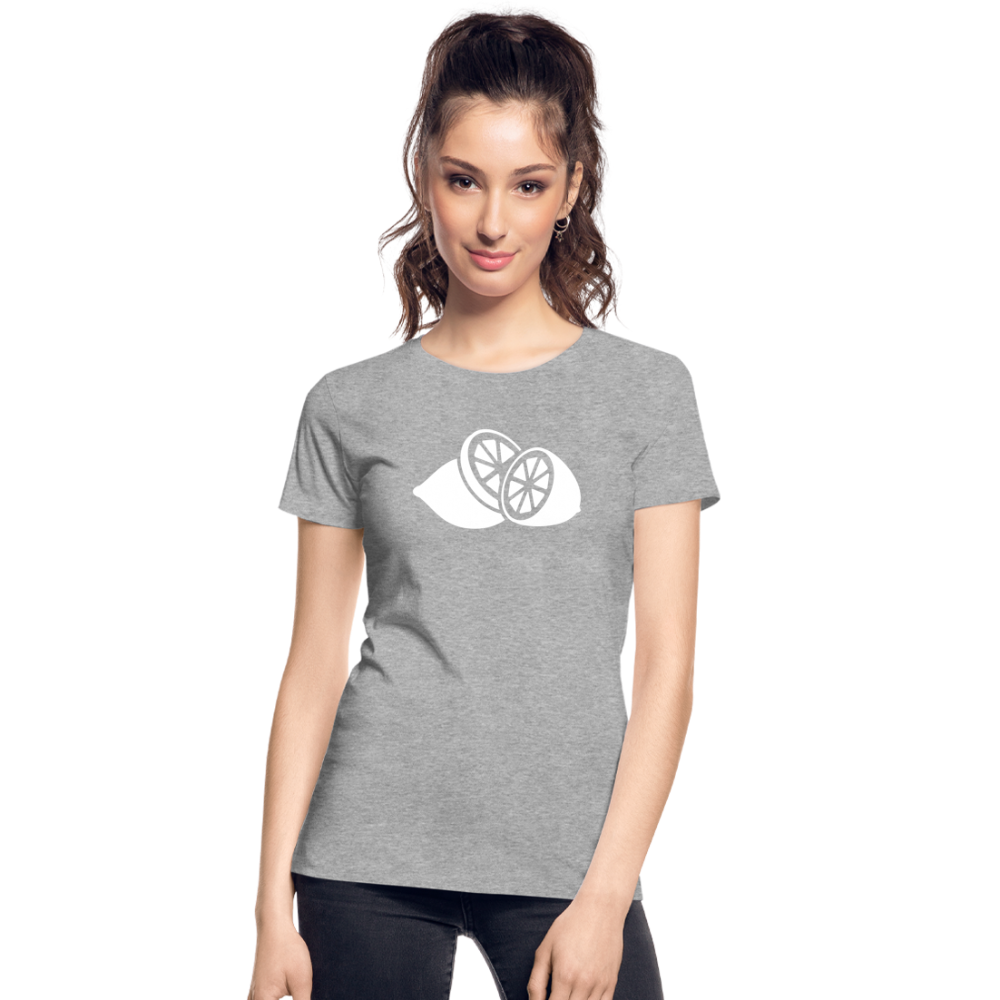 Frauen Premium Bio T-Shirt - Grau meliert