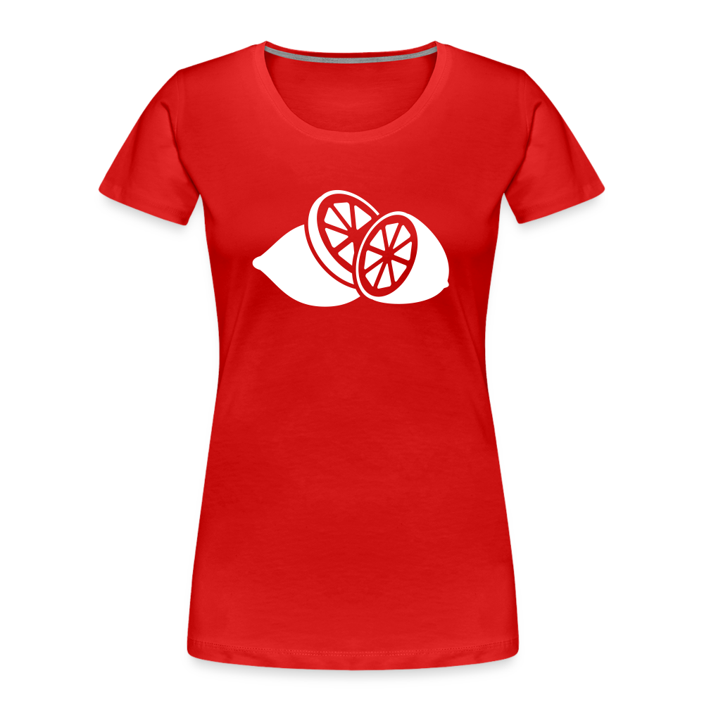 Frauen Premium Bio T-Shirt - Rot