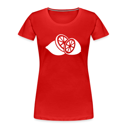 Frauen Premium Bio T-Shirt - Rot