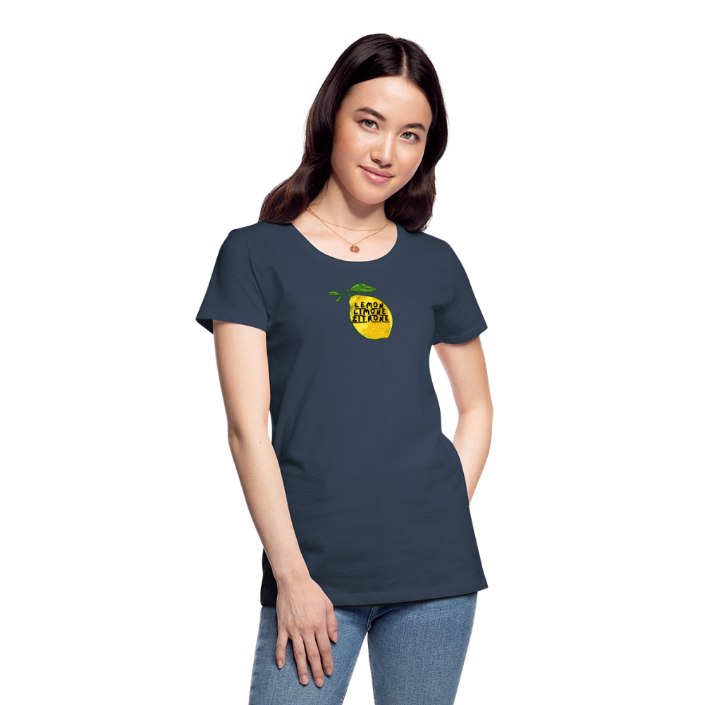 Frauen Premium Bio T-Shirt - Navy