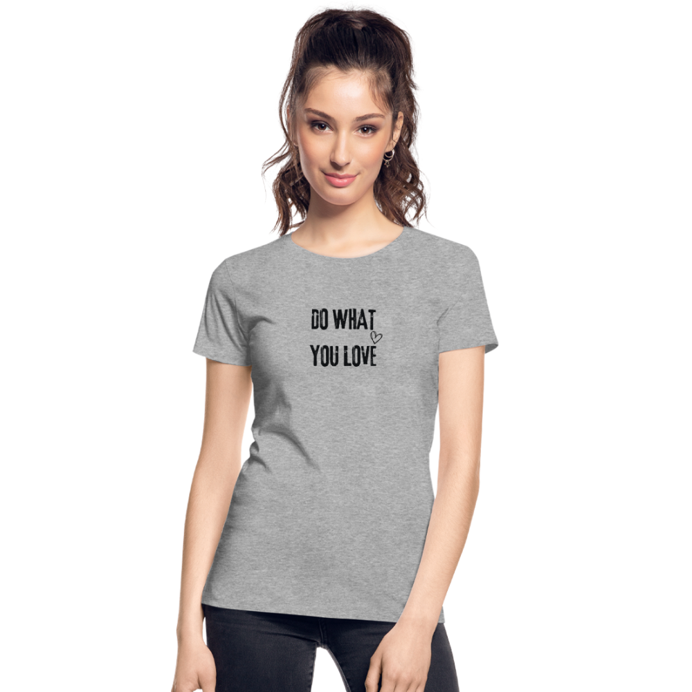 Frauen Premium Bio T-Shirt - Grau meliert